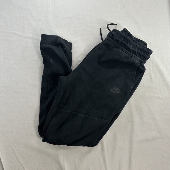 Nike Tech Fleece Sweatpants Youth Sz XL Black Joggers Athletic Drawstring - Picture 1 of 8
